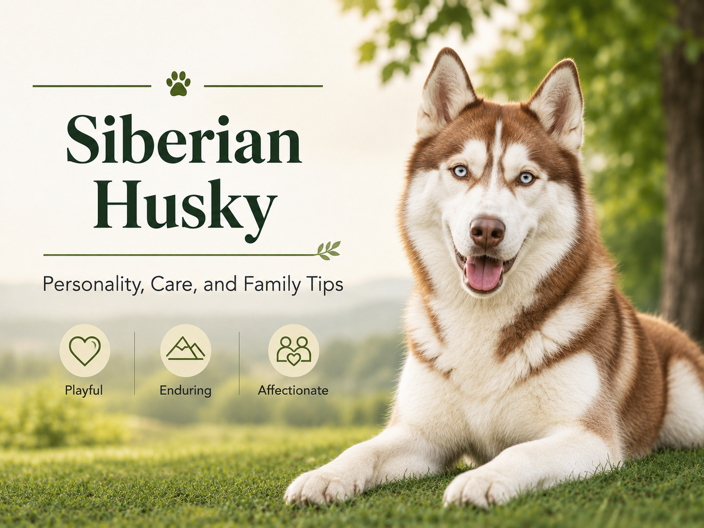 Siberian Husky grooming double coat and shedding care