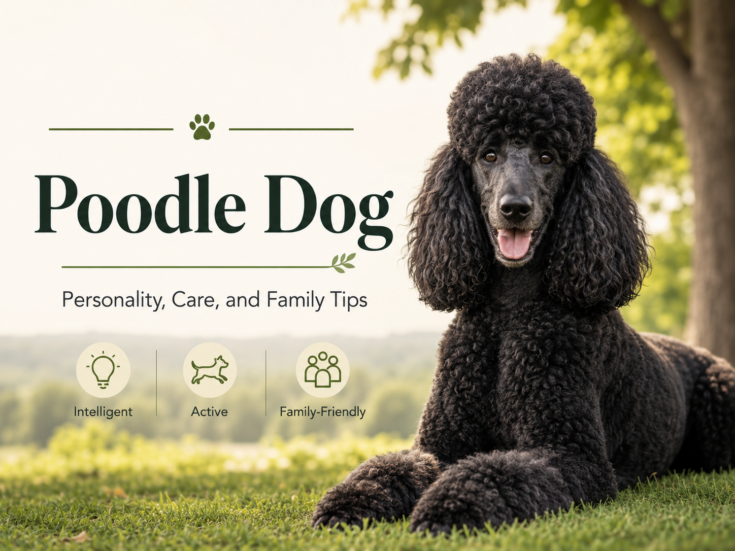 Poodle grooming curly coat and daily care
