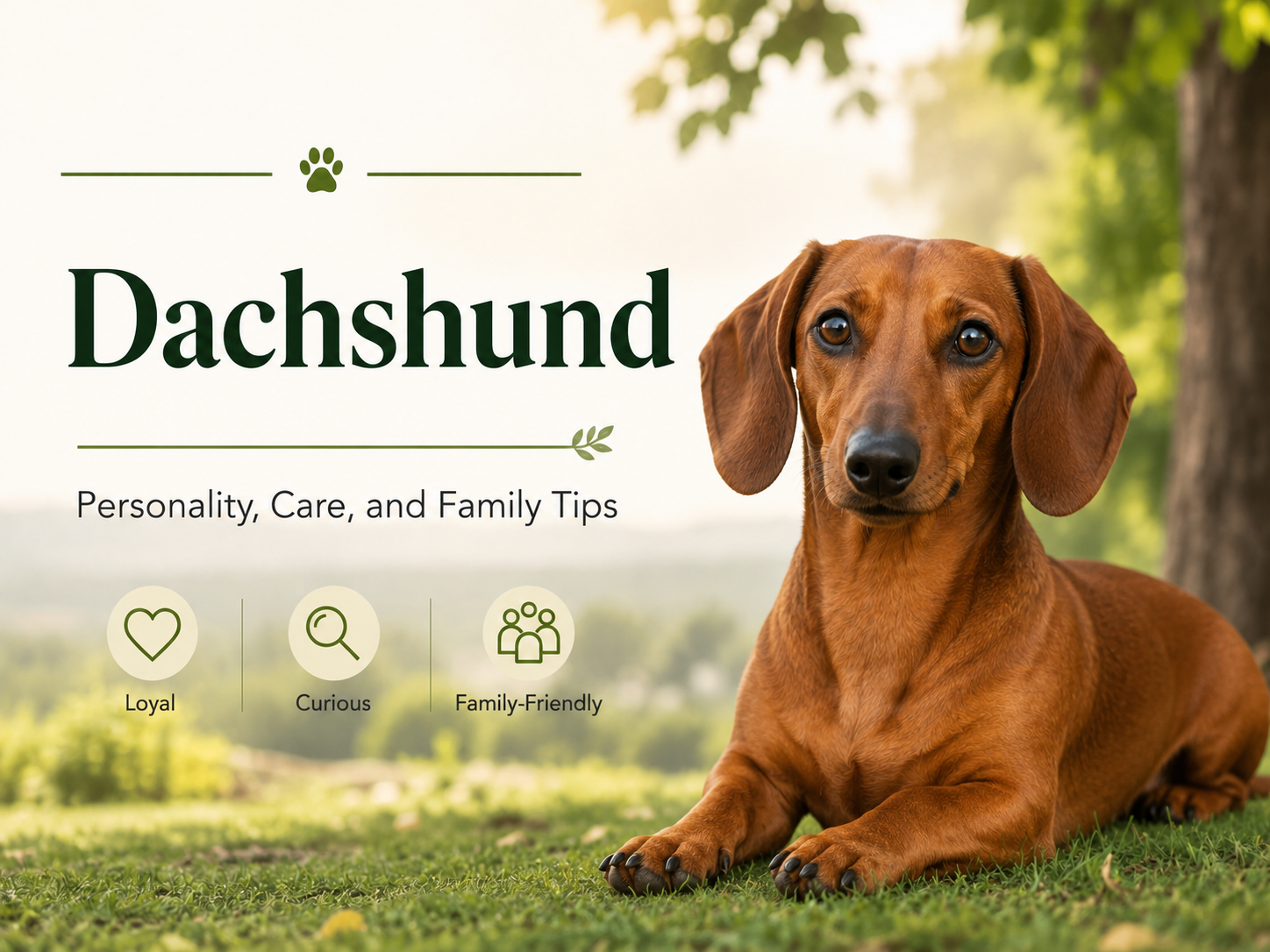 Dachshund personality care and family guide