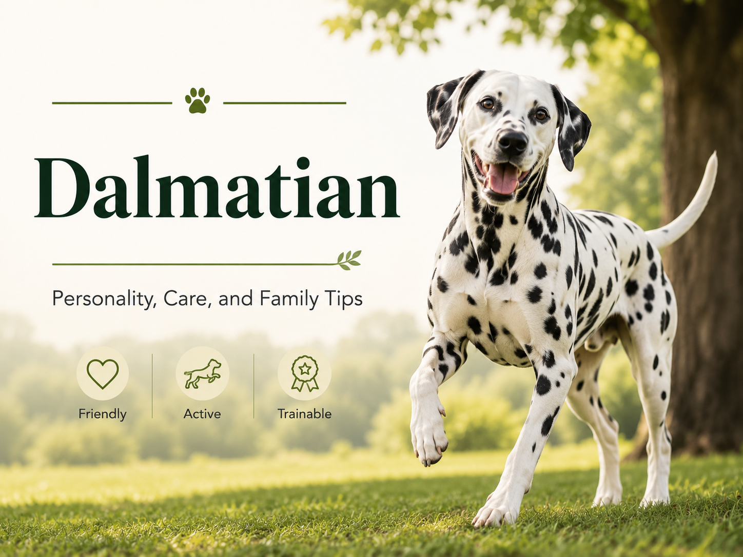 Dalmatian family dog training exercise and responsible ownership guide