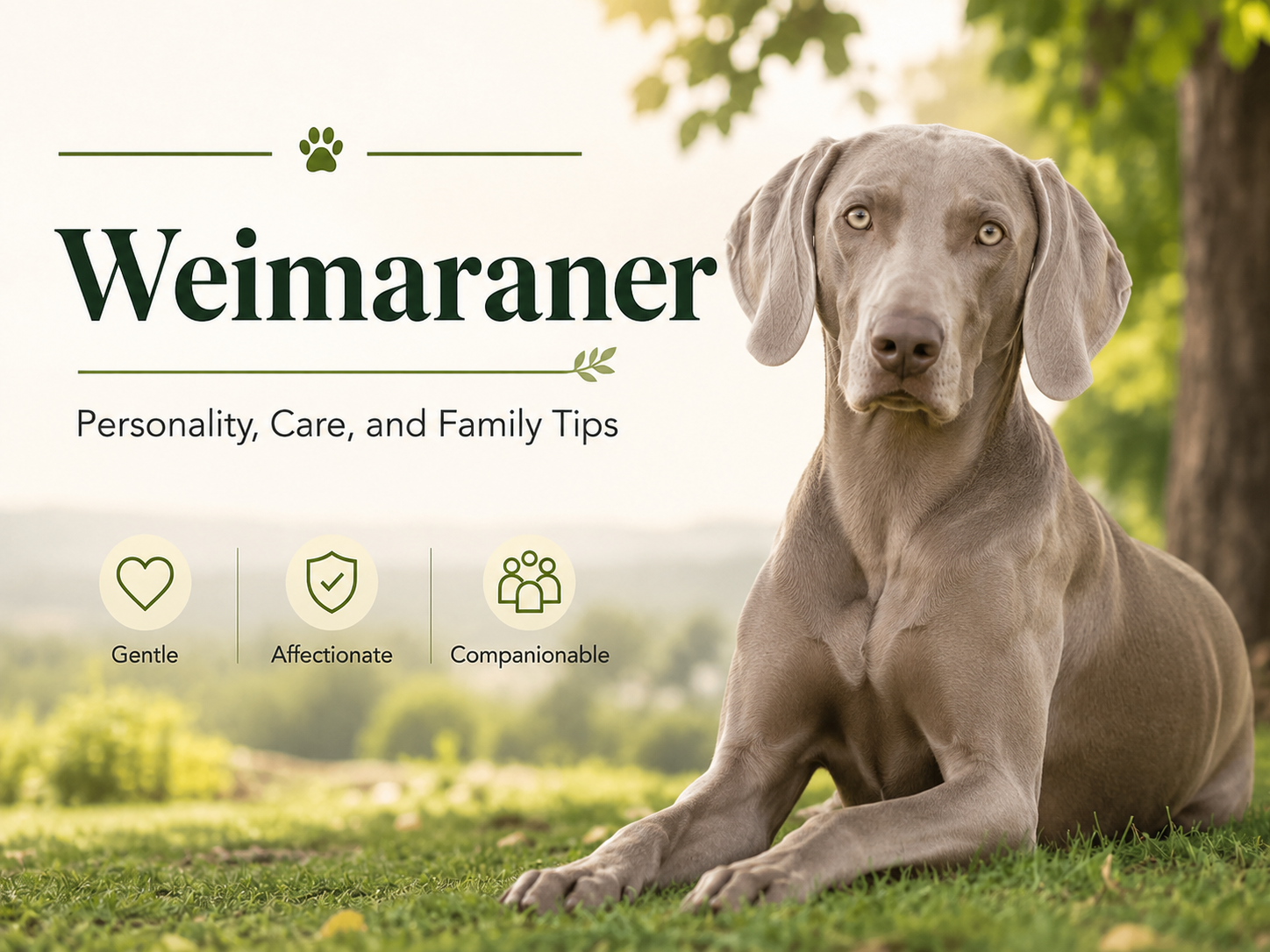 Weimaraner exercise recall training and outdoor activity guide