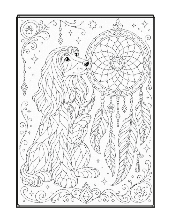 Puppy Breed Color-Along sample page 4
