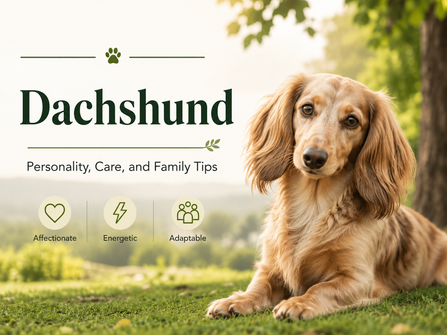 Dachshund grooming coat types and daily care