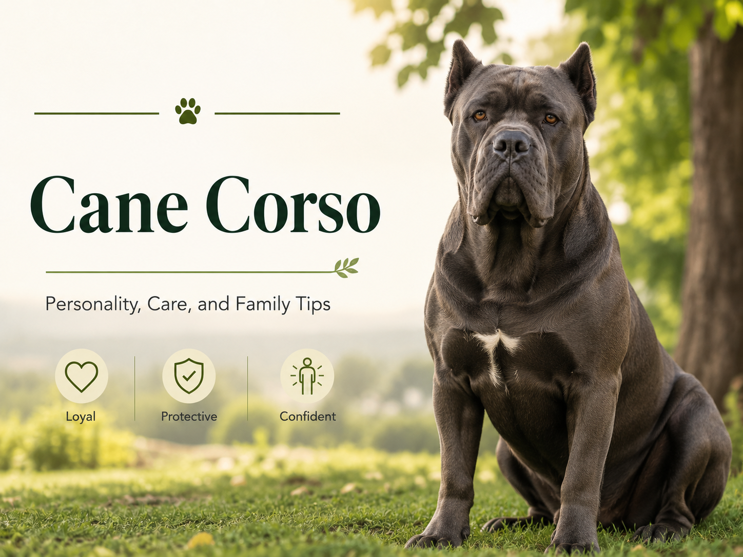 Cane Corso personality care and family guide