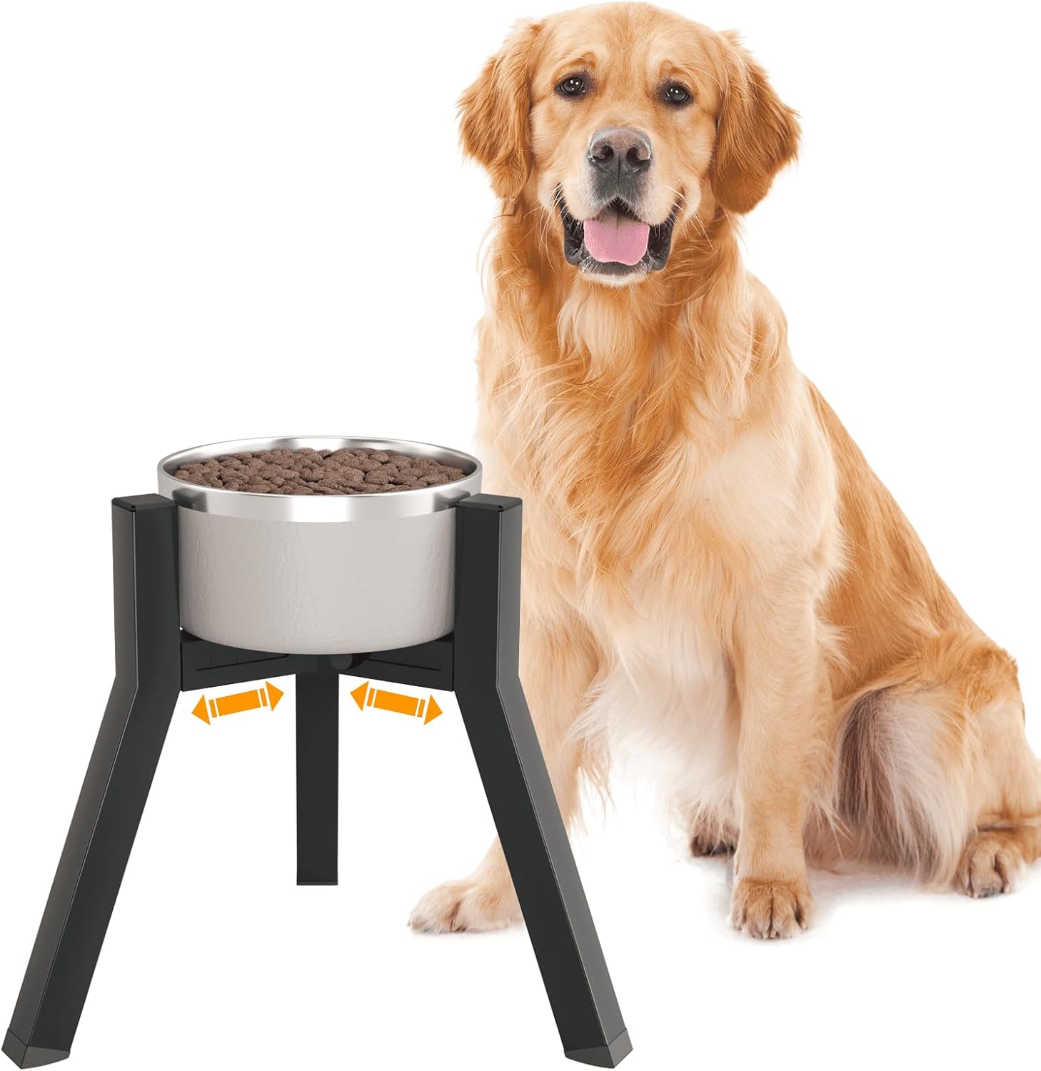 Adjustable Elevated Dog Bowl Stand