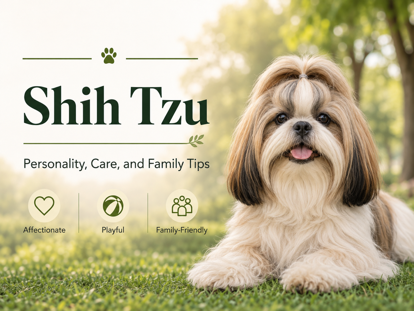 Shih Tzu personality care and family guide
