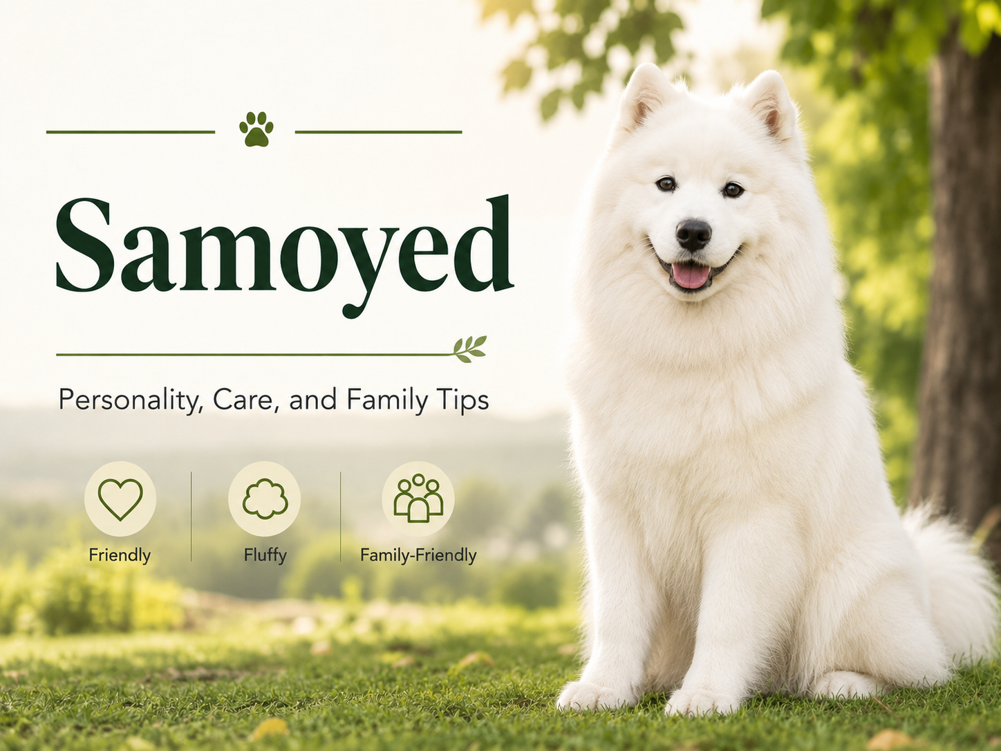 Samoyed family dog exercise heat safety and responsible ownership guide