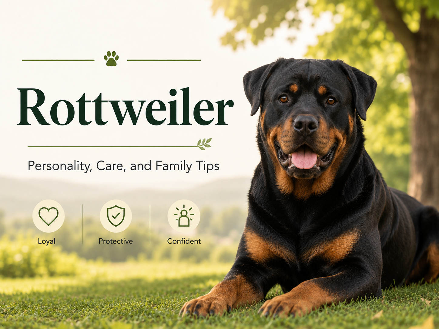 Rottweiler personality care and family guide