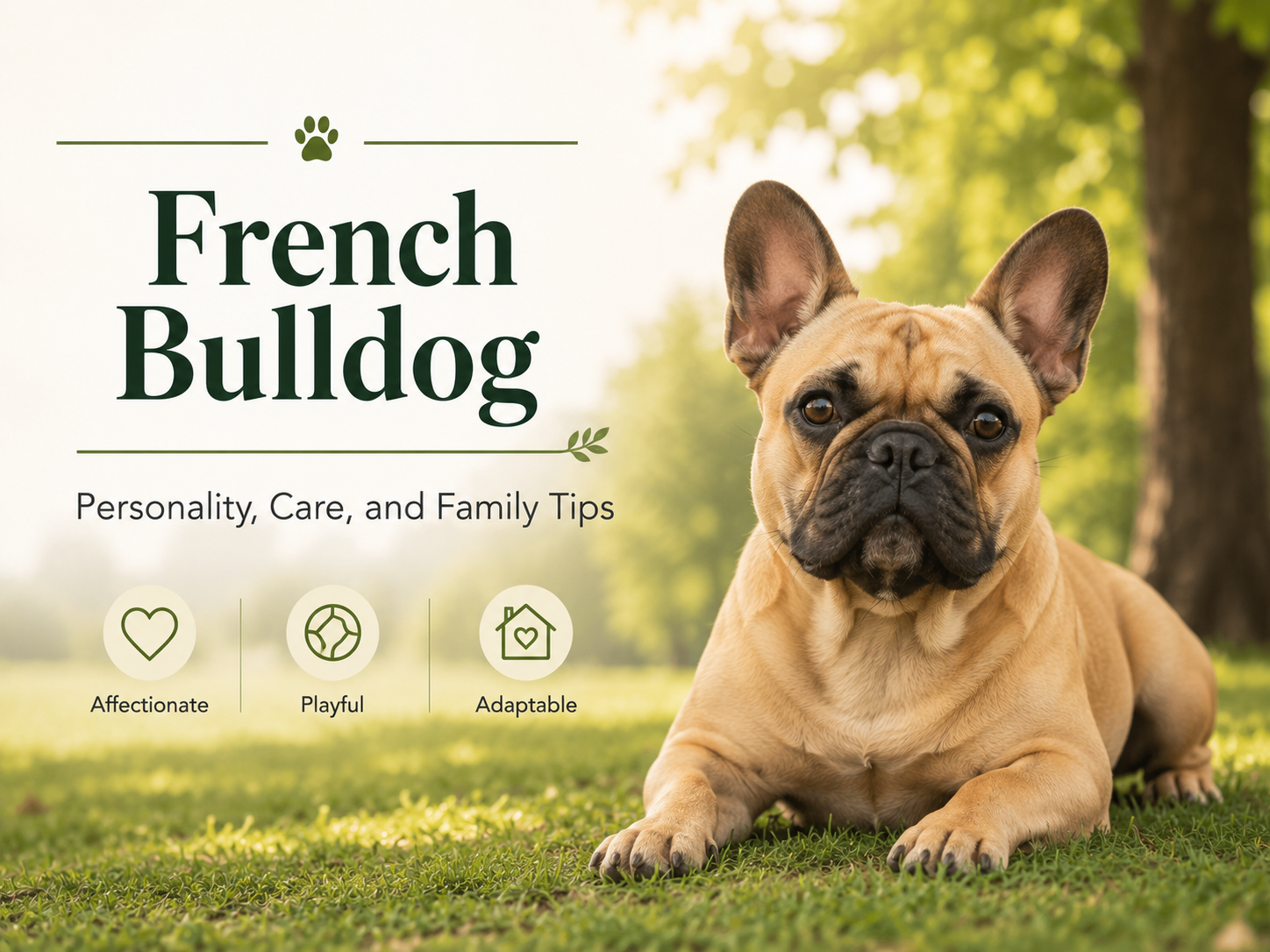 French Bulldog personality care and family guide