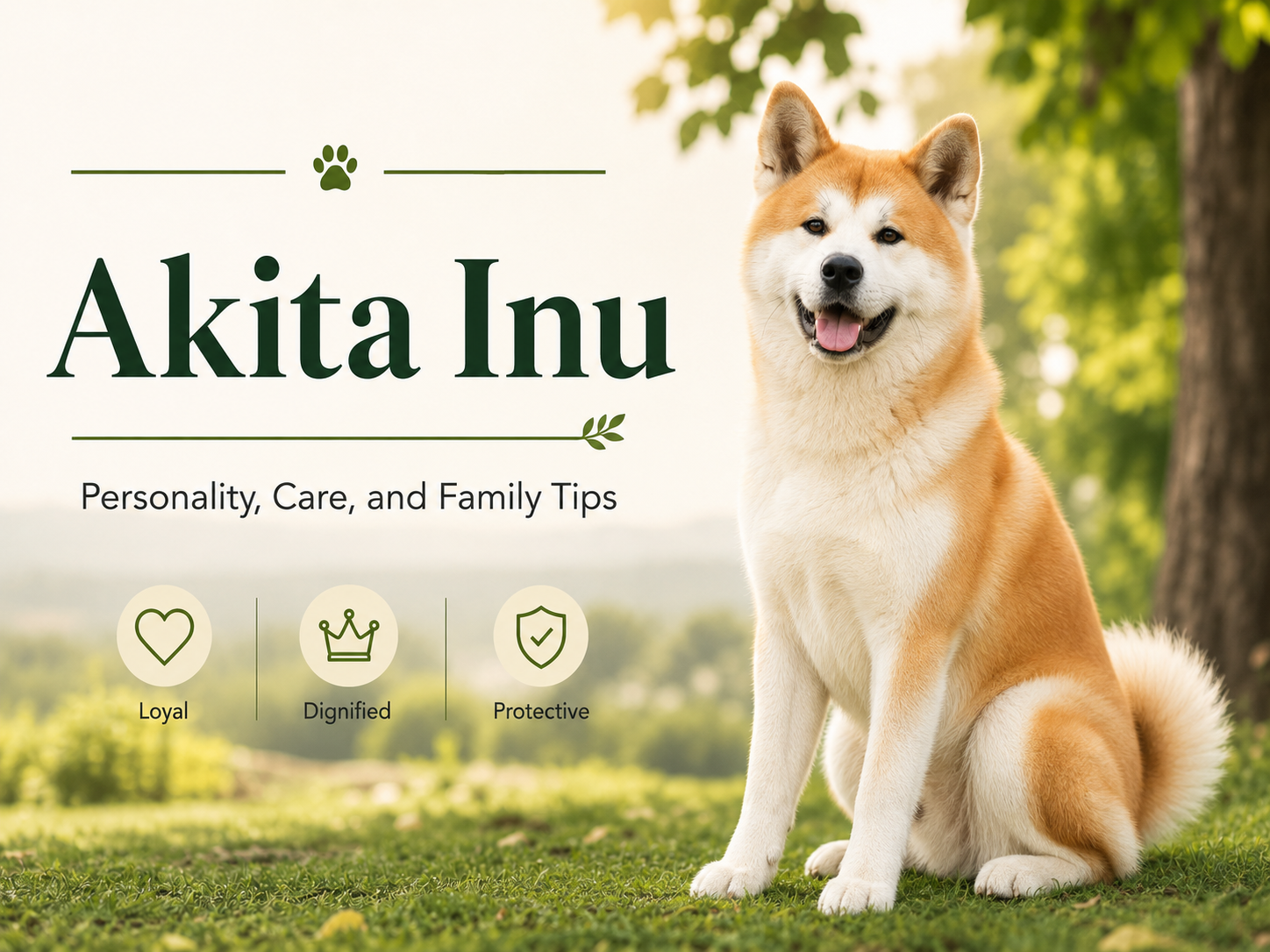 Akita Inu personality care and family guide