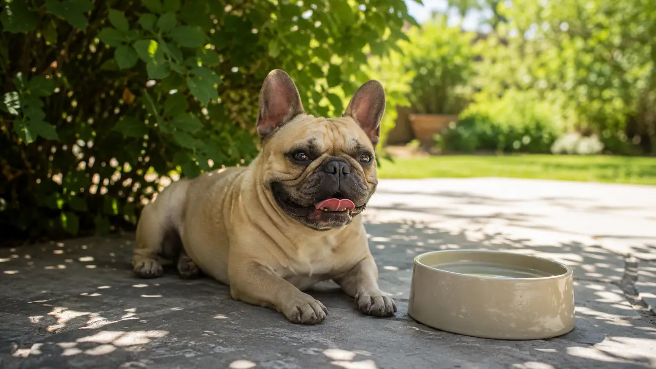 Practical scene related to Hot Weather Dog Safety: Pavement, Walks and Heatstroke Warning Signs
